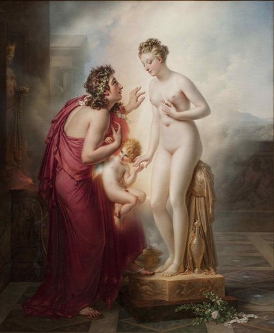 Pygmalion og Galatea, før 1819. av Anne Louis Girodet de Roucy Trioson