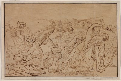 Studie for The Revolt of Cairo av Anne Louis Girodet de Roucy Trioson