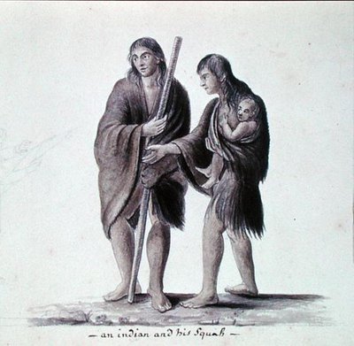 En indianer og hans squaw av Anne Marguerite Hyde de Neuville