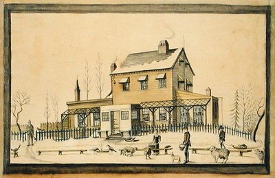Angelica, vinteren 1814 (akvarell og grafitt på papir) av Anne Marguerite Hyde de Neuville