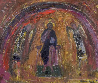 I et kapell, Torcello (olje på lerret) av Anne Redpath