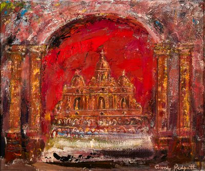 I en kirke, St. Paul (olje på lerret) av Anne Redpath
