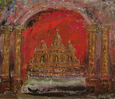I en kirke i St. Paul (olje på lerret) av Anne Redpath