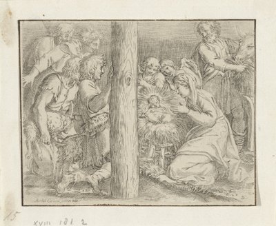 Tilbedelse av hyrdene av Annibale Carracci