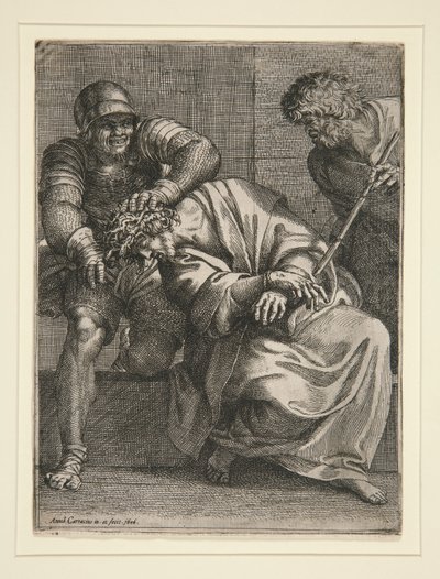 Kristus kronet med torner av Annibale Carracci