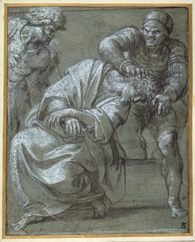 Kristus kronet med torner av Annibale Carracci
