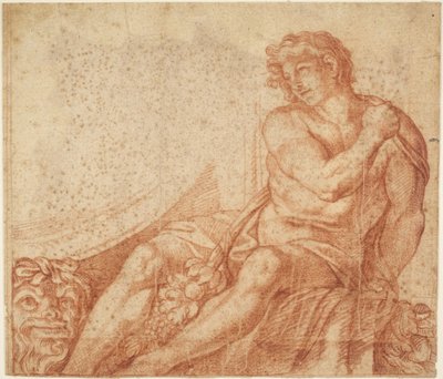 Ignudo aus der Galleria Farnese av Annibale Carracci