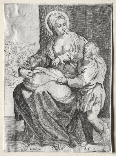 Madonna med den hvite ravn, 1500-tallet. av Annibale Carracci