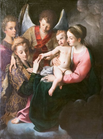 St Catherines mystiske bryllup av Annibale Carracci