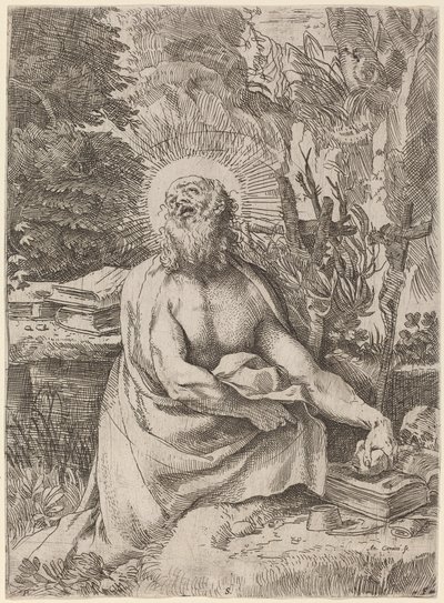 Saint Hieronymus i villmarken av Annibale Carracci