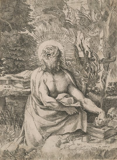 Saint Hieronymus i villmarken av Annibale Carracci