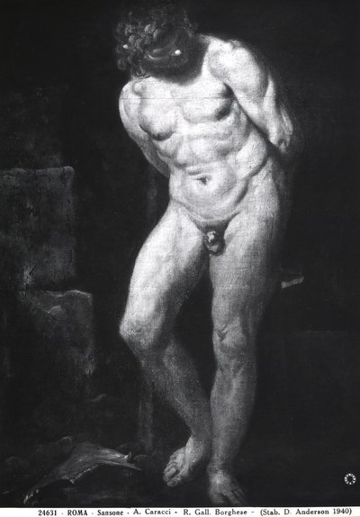 Samson, ca. 1580-1609 av Annibale Carracci