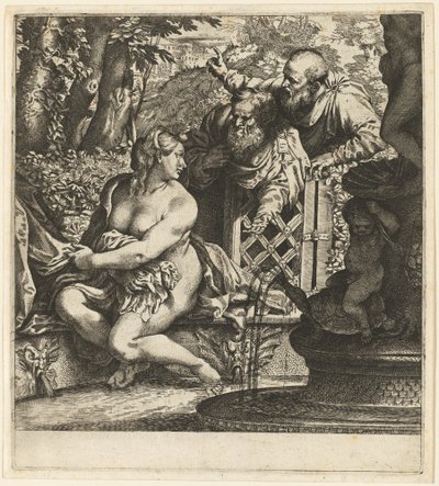 Susanna og de eldste av Annibale Carracci