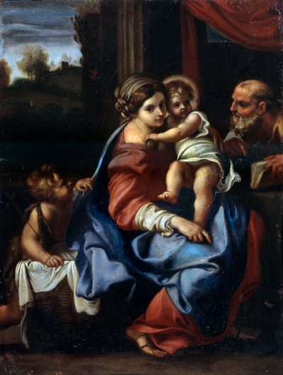 Den hellige familie med døperen Johannes som gutt, slutten av 1500- eller begynnelsen av 1600-tallet. av Annibale Carracci