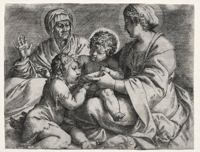 Jomfru med skålen, 1606. av Annibale Carracci