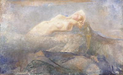 Montagna Mia, ca. 1923 (olje på lerret) av Annie Louisa Swynnerton