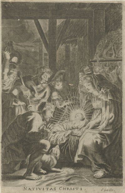 Tilbedelse av hyrdene Nativitas Christi (tittel på objekt) av Anonymous