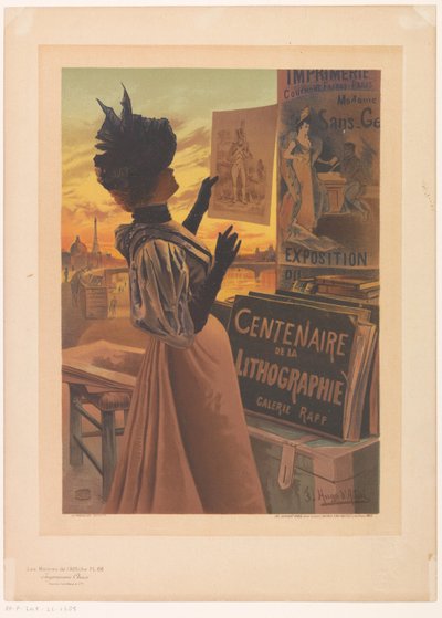 Annonse for Exposition du Centenaire de la Lithographie organisert av Galerie Rapp Les Maîtres de l