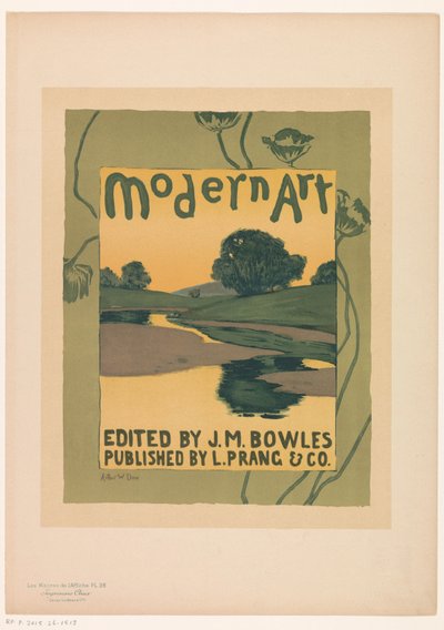 Annonse for Modern Art tijdschrift magazine Les Maîtres de l