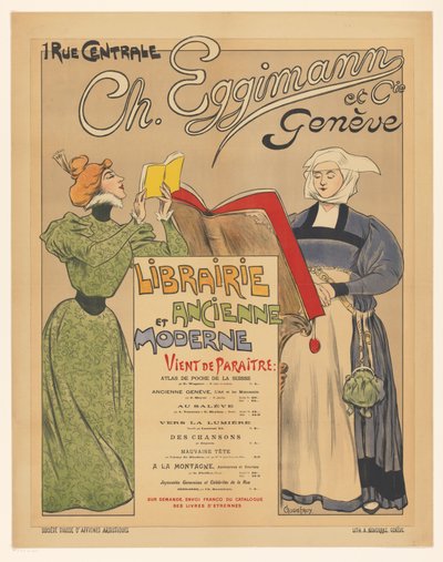 Affiche van uitgever Ch. Eggimann et Cie te Genève   1382721   no       norwegian Successfully Translated  Original: Le Balayeur Translat: Le Balayeur 1278645 no norwegian Successfully Translated Original: Two Satyrs Tending a Flock of Goats Translat: Two  av Anonymous