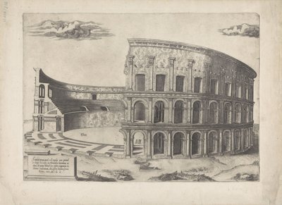 Amfiteateret i Castrense Mirror of Roman Magnificence (serietittel) av Anonymous