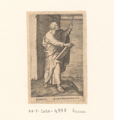 Apostelen Bartolomeus Sancte Bartholomew (tittel på objekt) Apostler (serietittel) av Anonymous