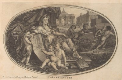 Arkitektur Arkitektur (tittel på objekt) Cabinet of Fine Arts, eller samling av de vakreste trykk, gravert etter originalmaleriene (...) (serietittel) av Anonymous