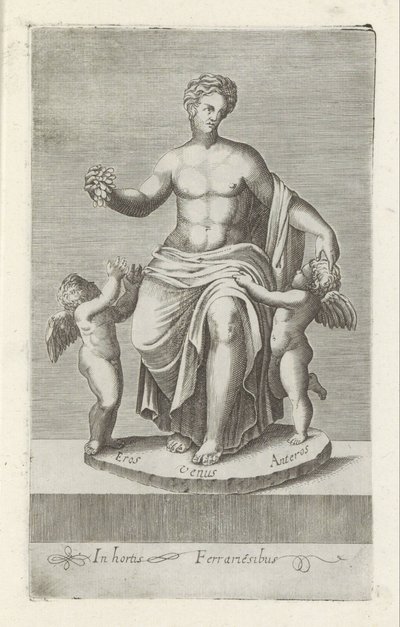 Beeldengroep møtte Venus mellom Eros en Anteros Antikke skulpturer i Roma (serietittel) Ikoner av de gamle statuene av byen Roma som er sett på offentlige steder (serietittel) av Anonymous