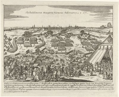 Beleg van Valenciennes, 1567 Beleiring av Valencena Margarita Parmesi Gubernatrice 15,67 (tittel på objekt) av Anonymous