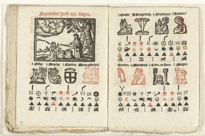 Sider med meldingen for september måned 1712 av Anonymous
