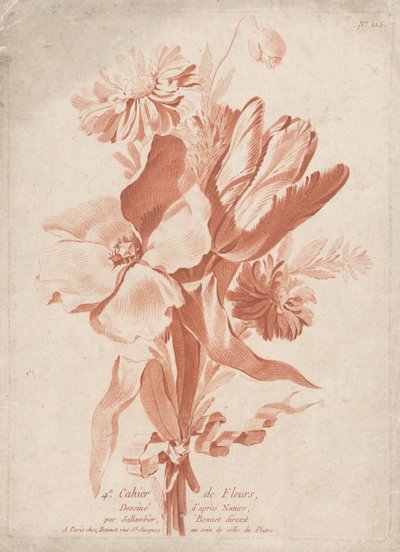 Blomster 4th Cahier de Fleurs (serietittel på objekt) av Anonymous