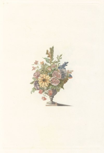 Blomstervase inkludert en solsikke av Anonymous