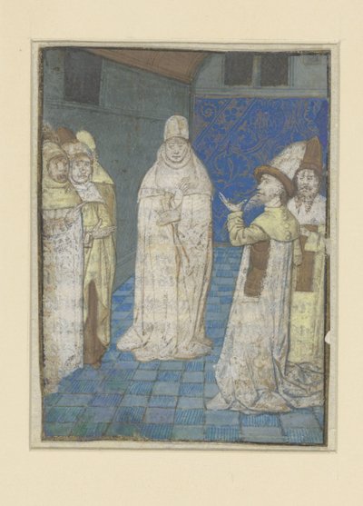 Boccaccio formidler i en diskusjon The Adventures of Noble Men and Women (serietittel) av Anonymous