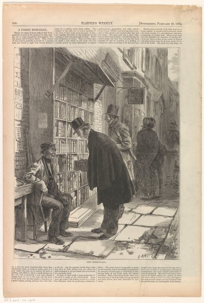 Boekenkraam i New York Bokboden av Anonymous