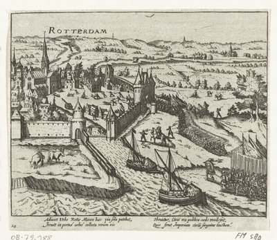 Bossu invaderer Rotterdam, 1572 av Anonymous