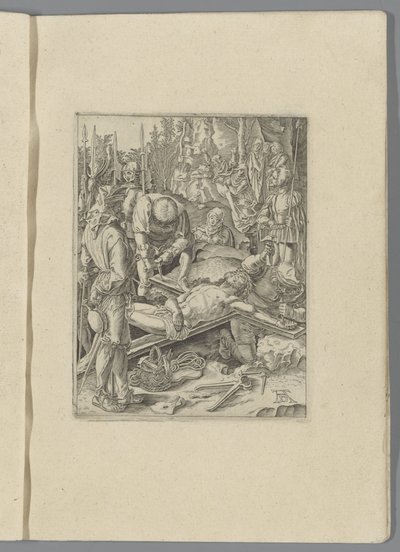Kristus naglet til korset The Little Passion (serietittel) Passio Christi Ab Alberto Durer Nurenburgensi Effigiata (serietittel) av Anonymous