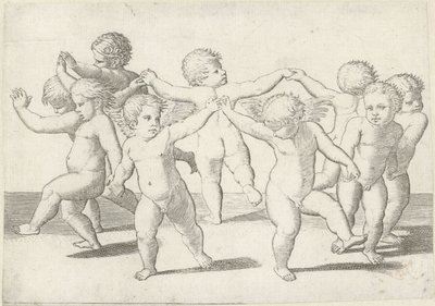 Dansende putti av Anonymous