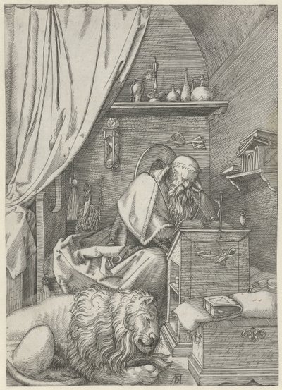 Saint Hieronymus i sitt arbeidsrom av Anonymous