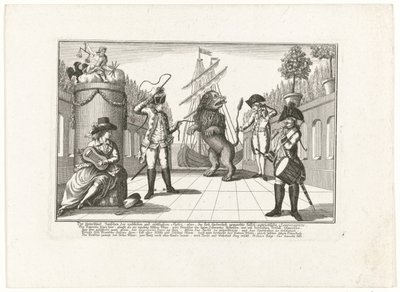 De Hollandse Leeuw av Pruisen, 1787 Forskjellen mellom sekulær og guddommelig rettferdighet: eller, den latterliggjorte falsk-patriotiske suvereniteten (...) (tittel på objekt) av Anonymous
