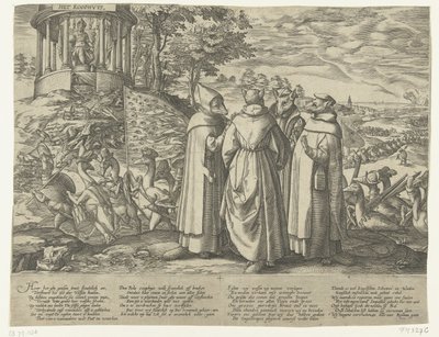 Gjessene jager revene, ca. 1572 av Anonymous