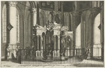 Graven til William av Orange, 1623 Tombe ofte Begraefplaets der Princen van Orange (tittel på objekt) av Anonymous