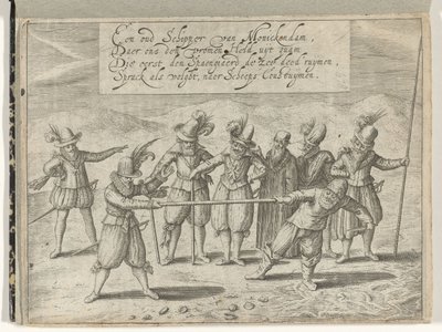 Kampen om den gylne stokk, 1608 av Anonymous