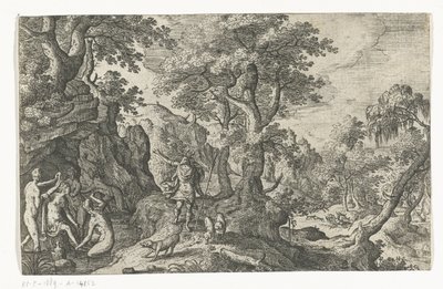 Diana og Actaeon Landskap med mytologiske og bibelske scener (serietittel) av Anonymous
