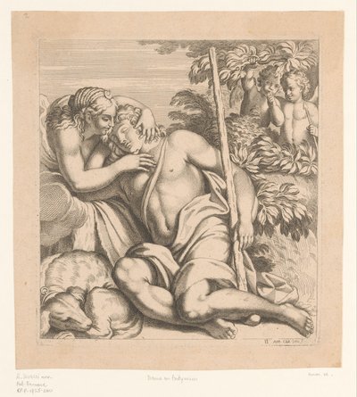 Diana og Endymion Malerier i Palazzo Farnese i Roma (serietittel) av Anonymous
