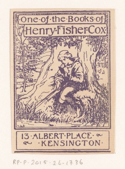 Ex libris av Henry Fisher Cox av Anonymous