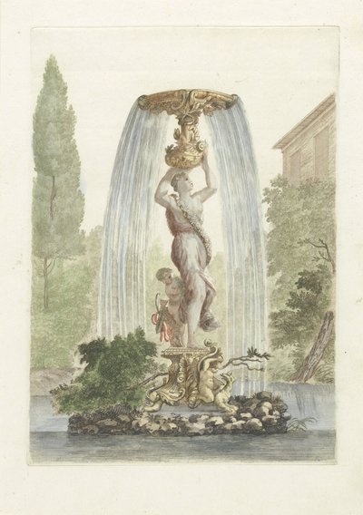 Fontene med Venus og Amor av Anonymous