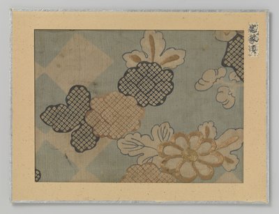 Fragment tekstil av Anonymous