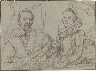 Frans Snijders og kona Margaretha de Vos av Anonymous
