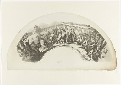 Franske tropper ble tatt til fange av Manuel de Godoy i Madrid 19. mars 1808 Lysbilde 19. de Marzo de 1808. Og Aranjuez. Caida y Prision del Principe de la Paz (tittel på objekt) av Anonymous
