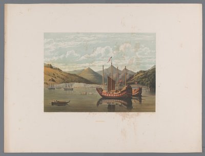 Utsikt over Nagasaki fra vannet Nagasaki (tittel på objekt) Souvenir du Japon vues d